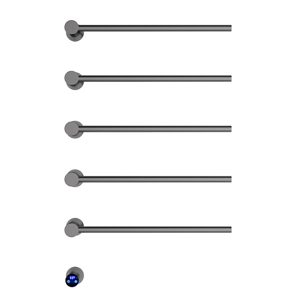 Полотенцесушитель Terminus Аккорд 80х50, электрический, оружейная сталь