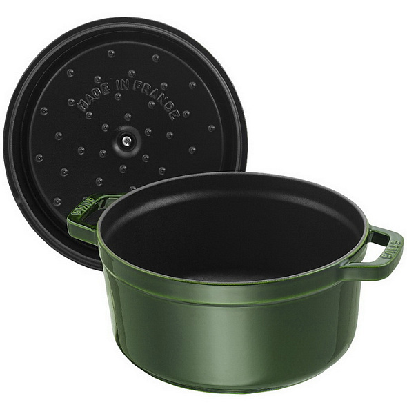 Кокот круглый La Cocotte 26 см / 5,2 л, зеленый базилик