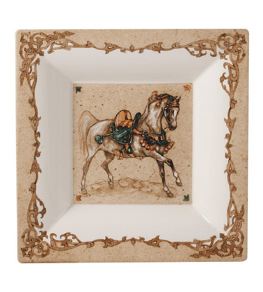 Блюдце квадратное Chevaux du vent 22х22 см