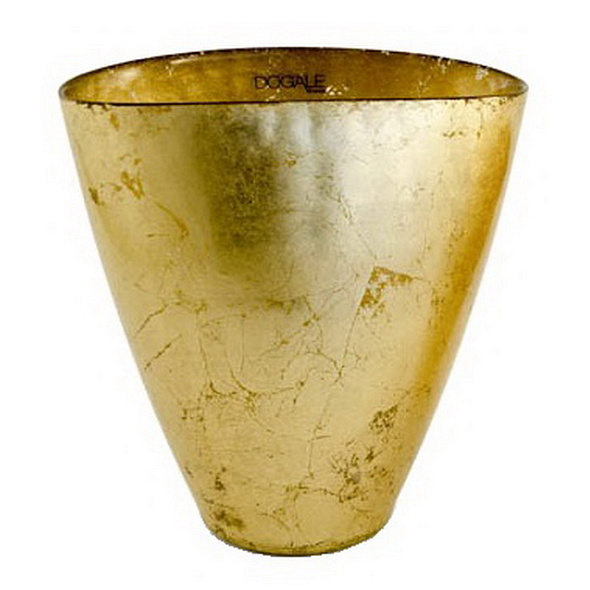 Ваза овальная Dogale Gold Leaf 23,5 см, цвет золото