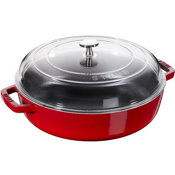 Сотейник со стеклянной крышкой La Cocotte 28 см / 3,7 л, вишневый