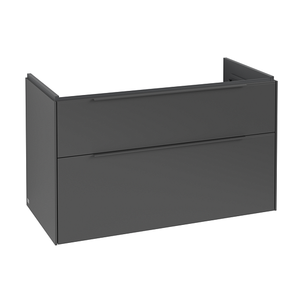Тумба с раковиной Villeroy & Boch Subway 3.0 100х47, подвесная, графит