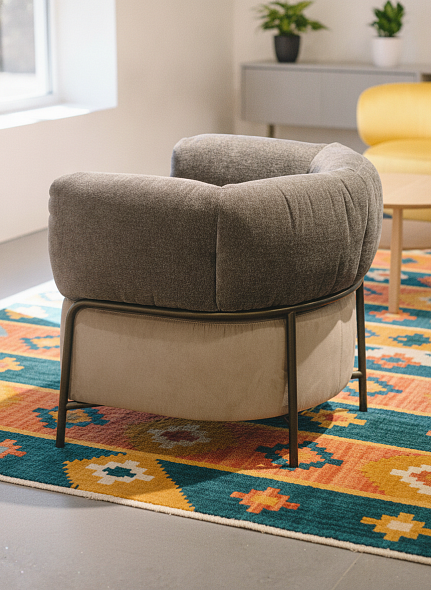 Кресло Calligaris Quadrotta CS3409, Mud Brown/Soil Brown