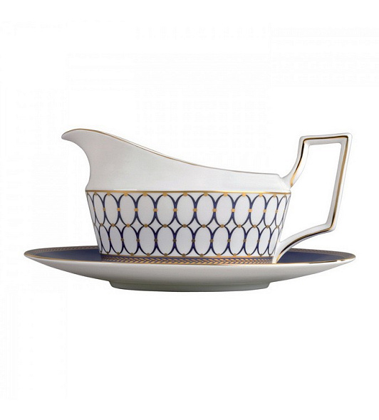 Блюдце овальное для соусника Renaissance Gold 16х20 см