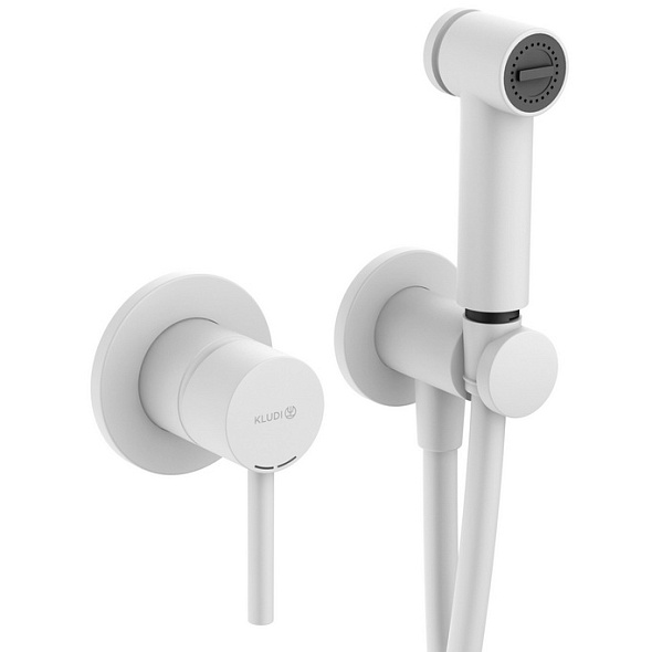 Смеситель для гигиенического душа Kludi Bozz 389985376, белый матовый