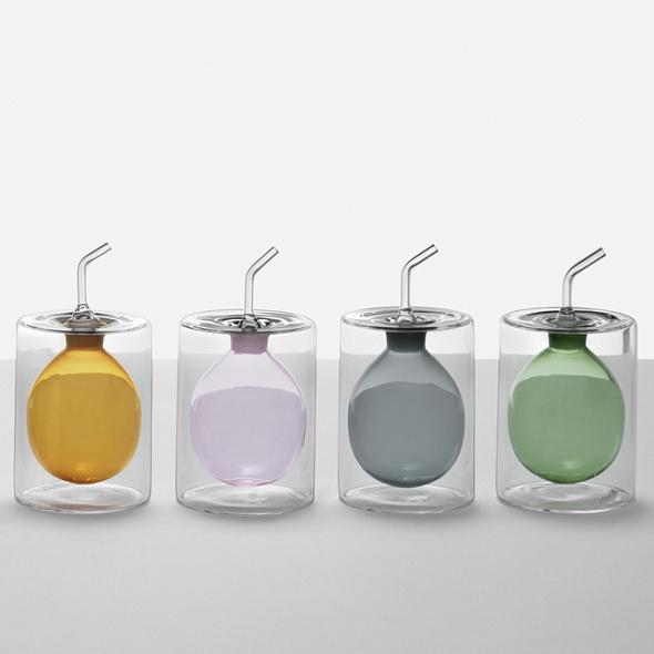 Бутылка для масла Cilindro Colore 150 мл, цвет янтарь