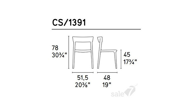 Стул Calligaris Skin, цвет matt black