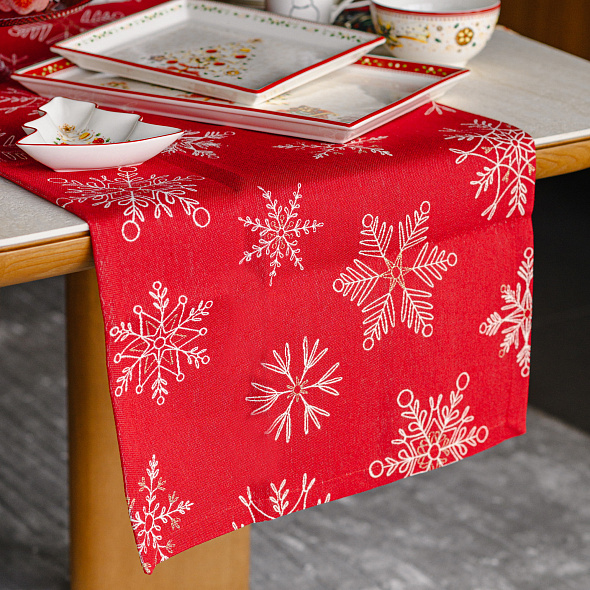 Скатерть-дорожка Blizzard 50х138 см, красная