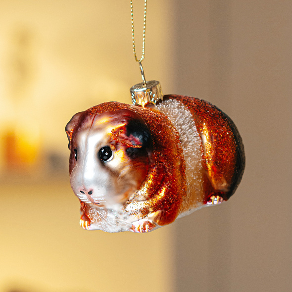 Елочная игрушка "Морская свинка" 12 см