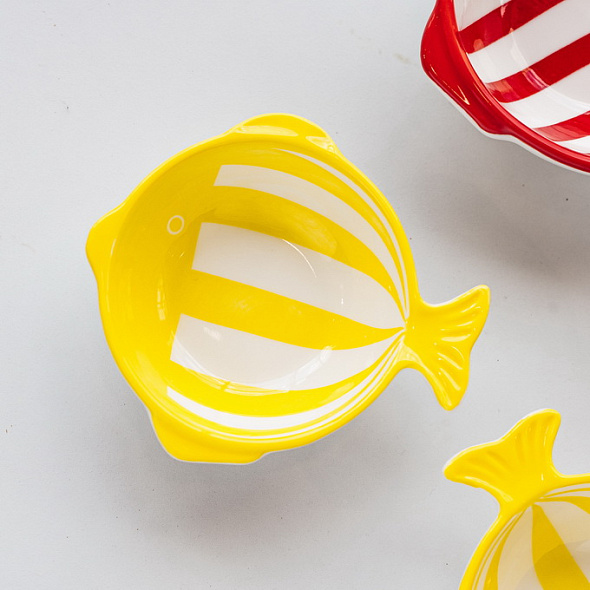 Пиала "Рыбка" Fish 12х11 см, цвет в ассортименте