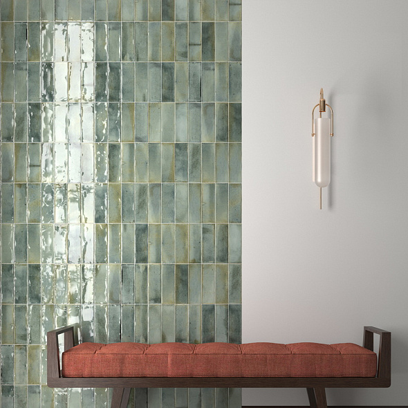 Плитка керамическая Equipe Hanoi 6,5х20, Celadon, 8 мм