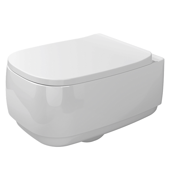 Унитаз подвесной Flaminia Flag FG118G, 54х38, с сиденьем, белый