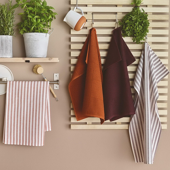 Полотенце кухонное Adam 50х50 см, цвет баклажан