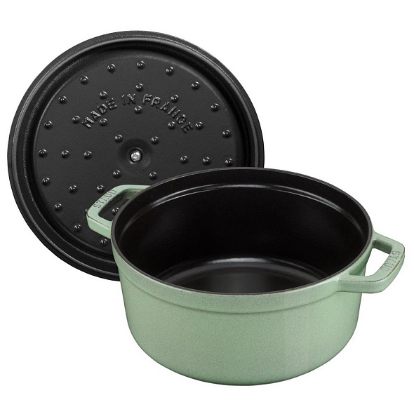 Кокот круглый La Cocotte 20 см / 2,2 л, цвет шалфей