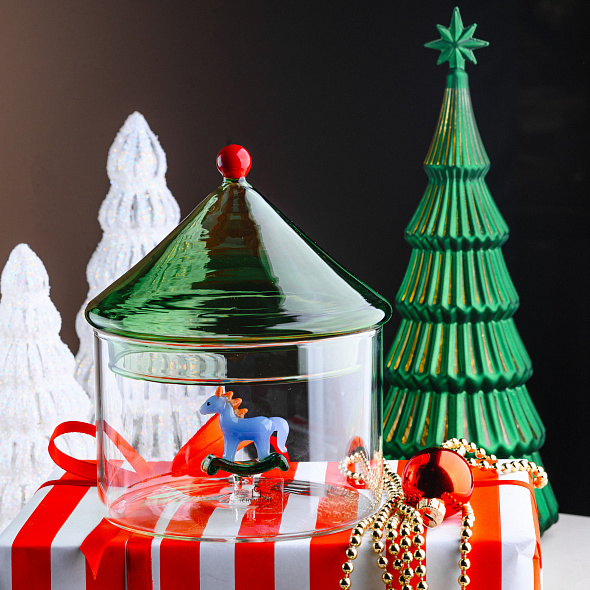 Шкатулка "Лошадка-качалка" Schiaccianoci 17х12 см