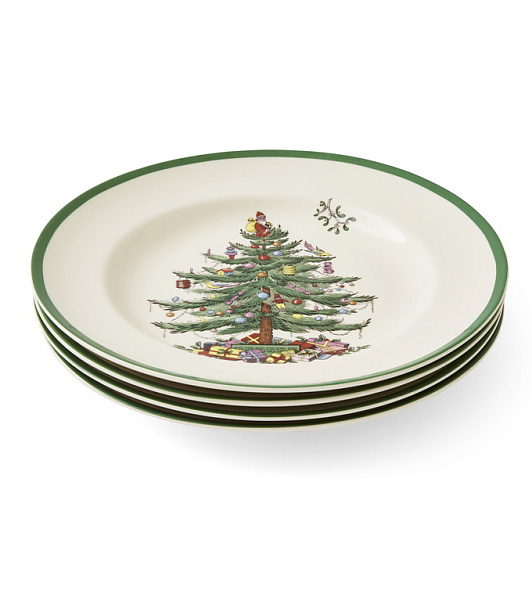 Набор тарелок столовых Christmas Tree 27 см, 4 шт
