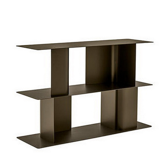 Стеллаж книжный Calligaris Carv, 130х85, Matt Bronze