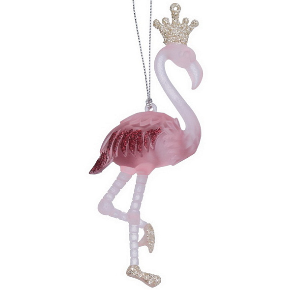 Елочная игрушка "Фламинго" 15 см