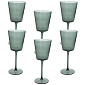 Набор бокалов Glass Alice 370 мл, 6 шт, серый