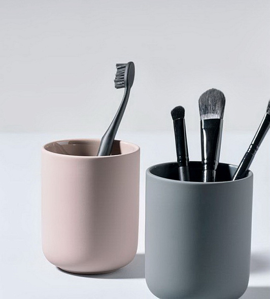 Стакан для зубных щеток Ume Grey 10,3 см