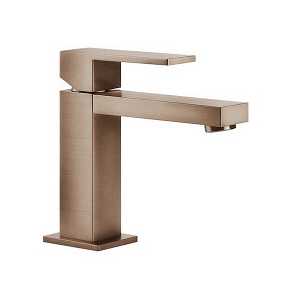Смеситель для раковины Gessi Rettangolo 20002.708, брашированная медь PVD