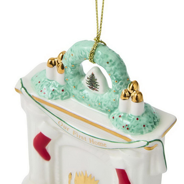 Елочная игрушка Spode Christmas Tree "Камин" 10х9х3 см