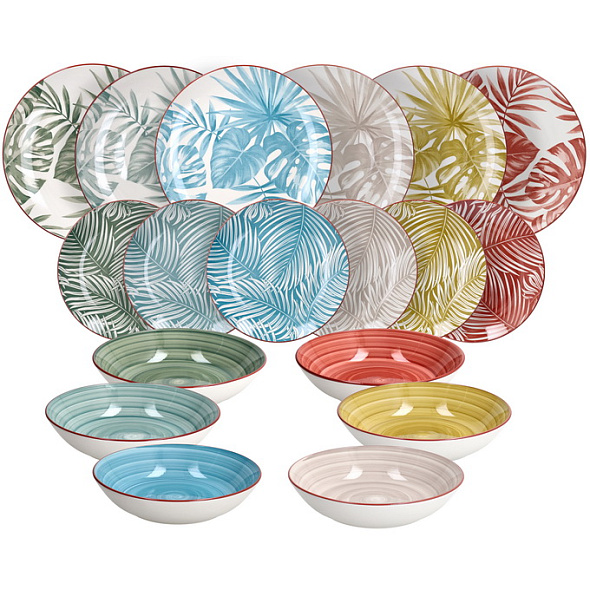 Набор посуды на 6 персон Madison Exotic, 18 предметов