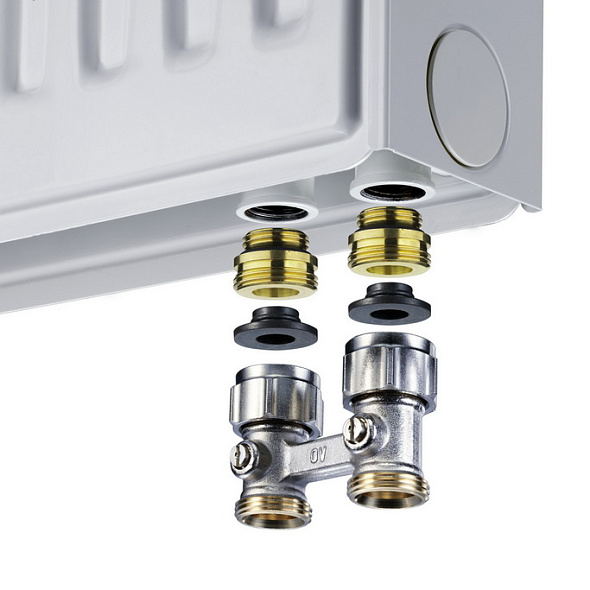 Узел подключения Oventrop Multiflex F, 1/2 HP x 3/4 НР, проходной