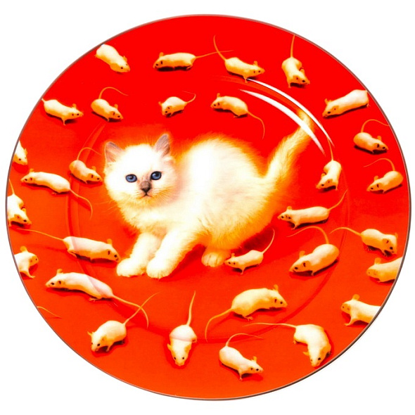 Тарелка столовая "Котенок" 27 см