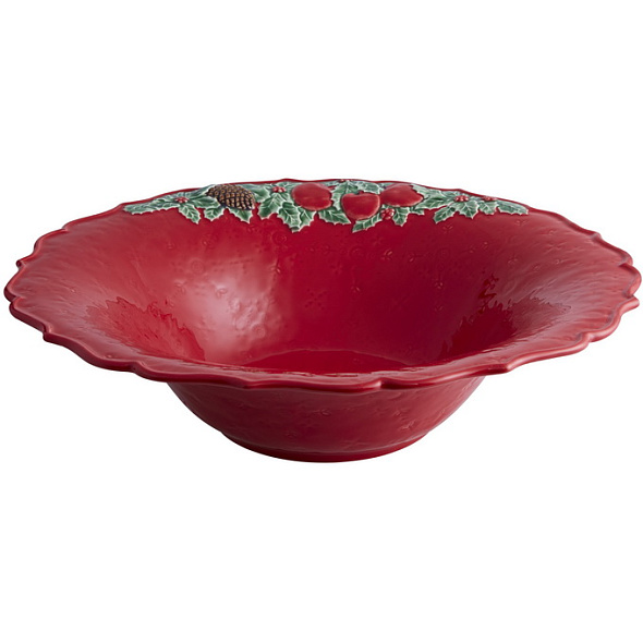 Салатник Coroa De Natal 34 см, красный
