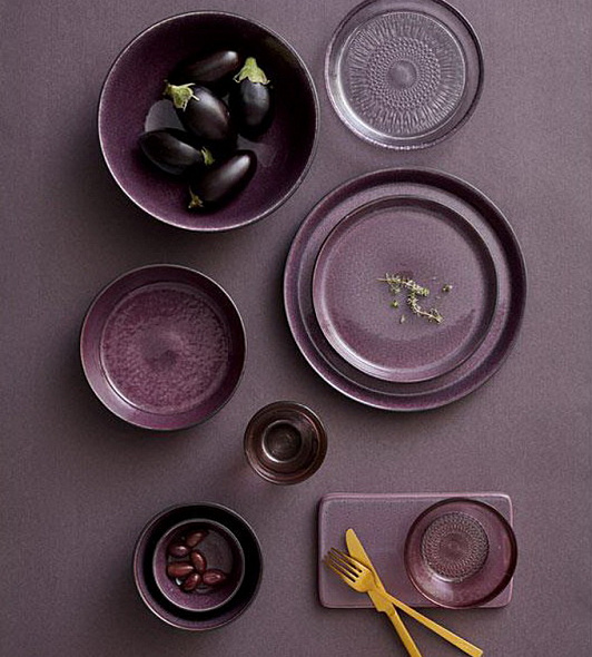 Пиала Bitz 10 см, цвет чёрный/фиолетовый