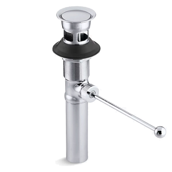 Донный клапан Kohler 7114-A-CP, с переливом, хром