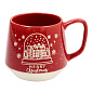Чашка для завтрака Snowy Xmas 510 мл, красная