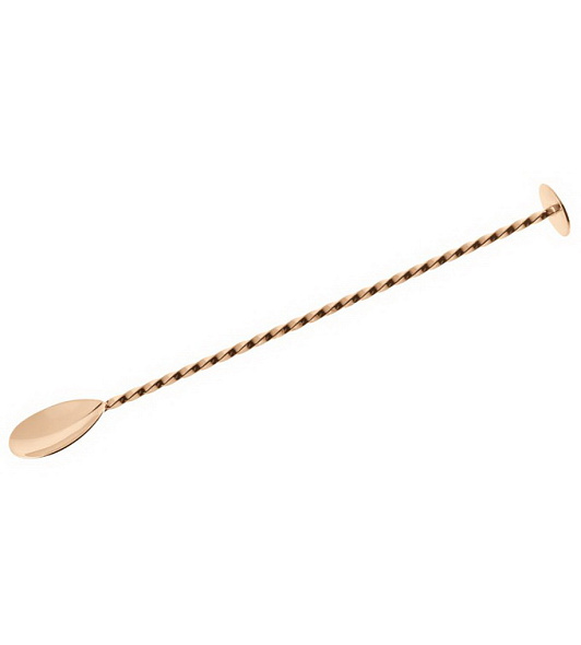 Ложка коктейльная Paderno Bar Copper 27 см
