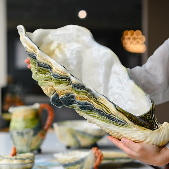 Блюдо сервировочное Oyster & Scallops 60х26х15,8 см