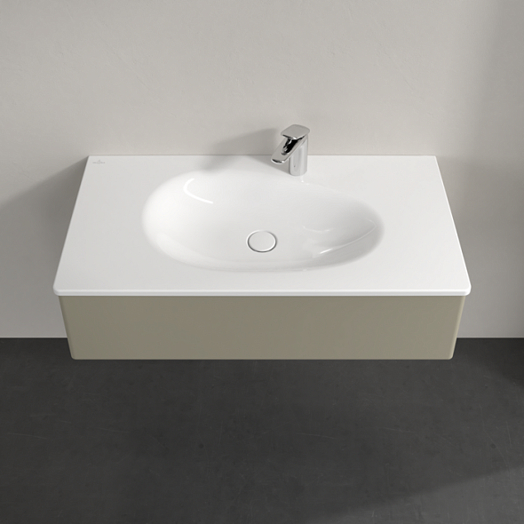 Тумба с раковиной Villeroy & Boch Antao 100х50, Stone Grey Matt Lacquer