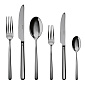 Набор столовых приборов Linear Black, 36 предметов