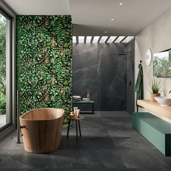 Керамогранит Panaria Ceramica Zero.3 Stone Trace 120х278 Nat, Abyss, 6 мм