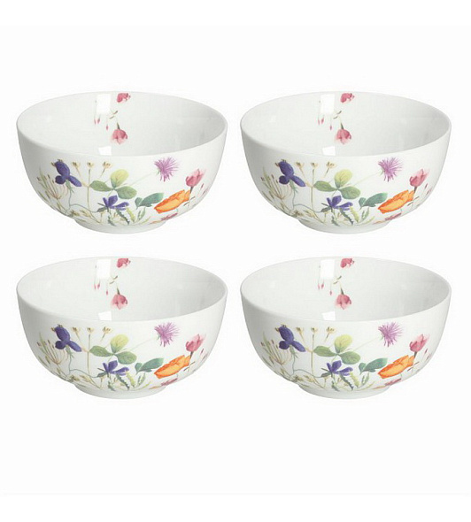Набор салатников Atollo Flora 14 см, 4 шт