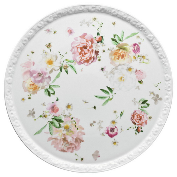 Блюдо для торта Maria Pink Rose 31,5 см
