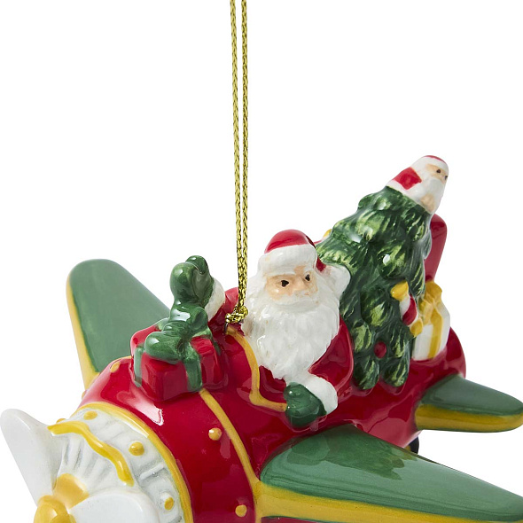 Елочная игрушка Spode Christmas Tree Ornaments "Самолет" 6,5 см