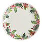 Тарелка салатная Botanic Garden Christmas Holly 22,5 см, орнамент