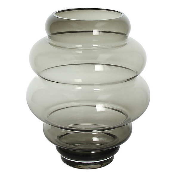 Ваза Glass Design Atmosphere 25 см, серая