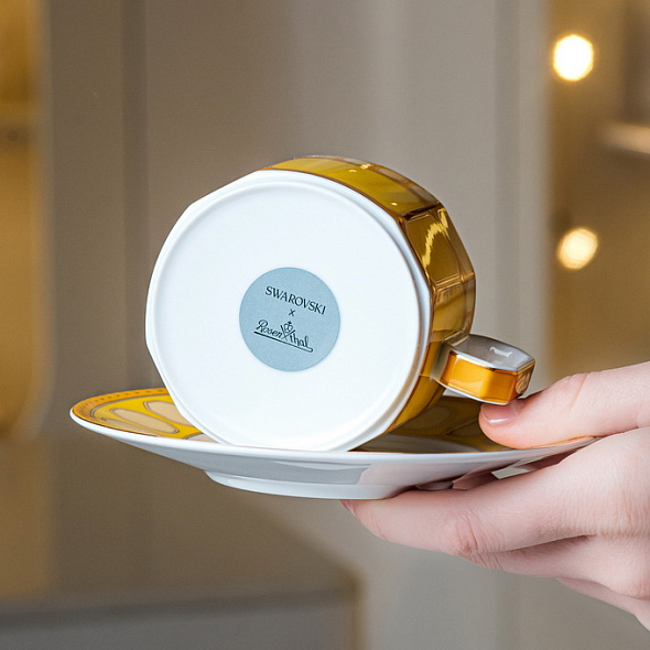 Чашка для эспрессо с блюдцем Signum Jonquil 80 мл