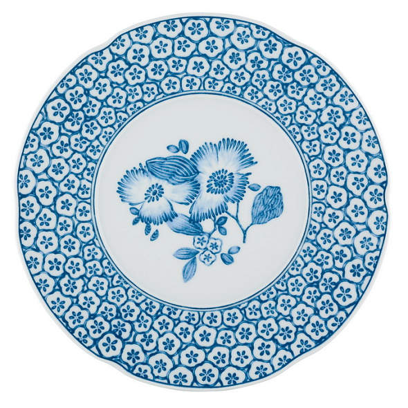 Тарелка салатная Coralina Blue 23 см