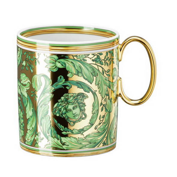 Кружка Versace Medusa Garland 300 мл, зеленая