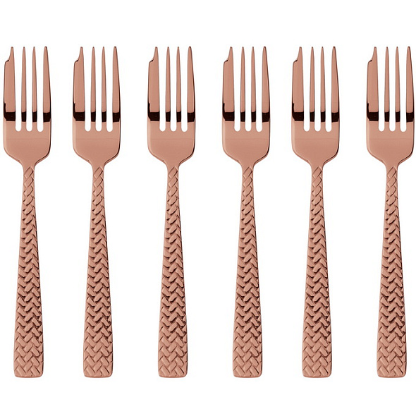 Набор вилок десертных Cortina Copper, 6 шт