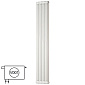 Радиатор Zehnder Сharleston 2180-8, 179х39, 1/2, V001 (V002), с термовентилем , белый