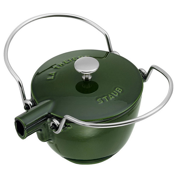 Чайник круглый La Cocotte 1,15 л, цвет зеленый базилик