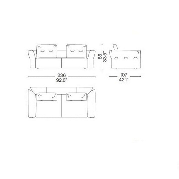Диван Cassina Sengu Bold